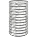 Garden Planter Powder-coated Steel 40x40x68 Cm Silver Tonnpx