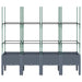 Garden Planter with Trellis Grey 160x40x142.5 Cm Pp Tliklo