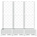 Garden Planter with Trellis White 120x40x121.5 Cm Pp Optxnt