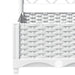 Garden Planter with Trellis White 120x40x121.5 Cm Pp Optxnt