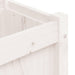 Garden Planter White 150x31x31 Cm Solid Wood Pine Ntiail