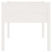 Garden Planter White 70x70x70 Cm Solid Pinewood Nobnoo