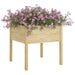 Garden Planters 2 Pcs 70x70x70 Cm Solid Pinewood Nobnob