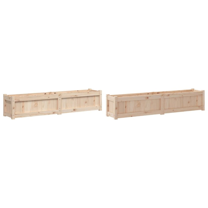 Garden Planters 2 Pcs Solid Wood Pine Ntiaip