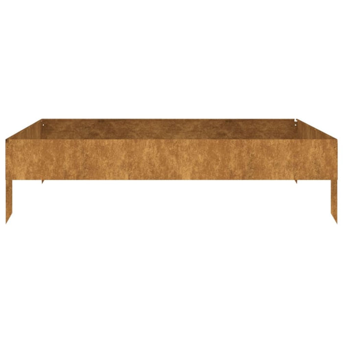 Garden Raised Bed 100x100x26 Cm Corten Steel Nxapoa