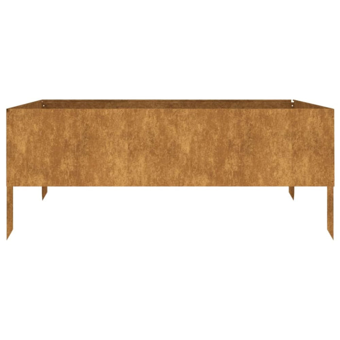 Garden Raised Bed 100x100x41 Cm Corten Steel Nxapol