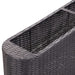 Garden Raised Bed 120x24x40 Cm Poly Rattan Black Alkpx