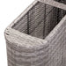 Garden Raised Bed 120x24x40 Cm Poly Rattan Grey Alkpa
