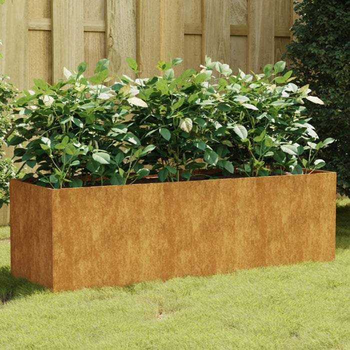 Garden Raised Bed 120x40x40 Cm Corten Steel Nxapxb