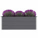 Garden Raised Bed Wpc 150x50x54 Cm Grey Atlbi