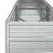 Garden Raised Bed 160x40x45 Cm Galvanized Steel Silver