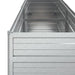 Garden Raised Bed 160x40x77 Cm Galvanized Steel Silver