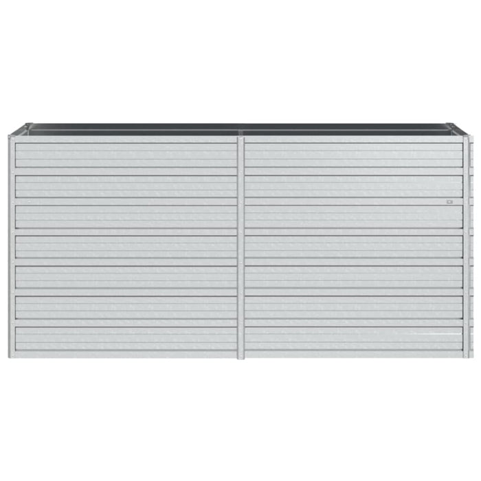 Garden Raised Bed 160x40x77 Cm Galvanized Steel Silver