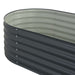 Garden Raised Bed 160x80x44 Cm Galvanised Steel Grey Appxk