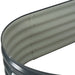 Garden Raised Bed 160x80x44 Cm Galvanised Steel Grey Appxk