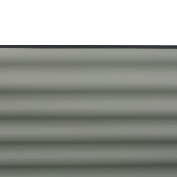 Garden Raised Bed 160x80x44 Cm Galvanised Steel Grey Appxk