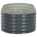 Garden Raised Bed 160x80x44 Cm Galvanised Steel Grey Appxk