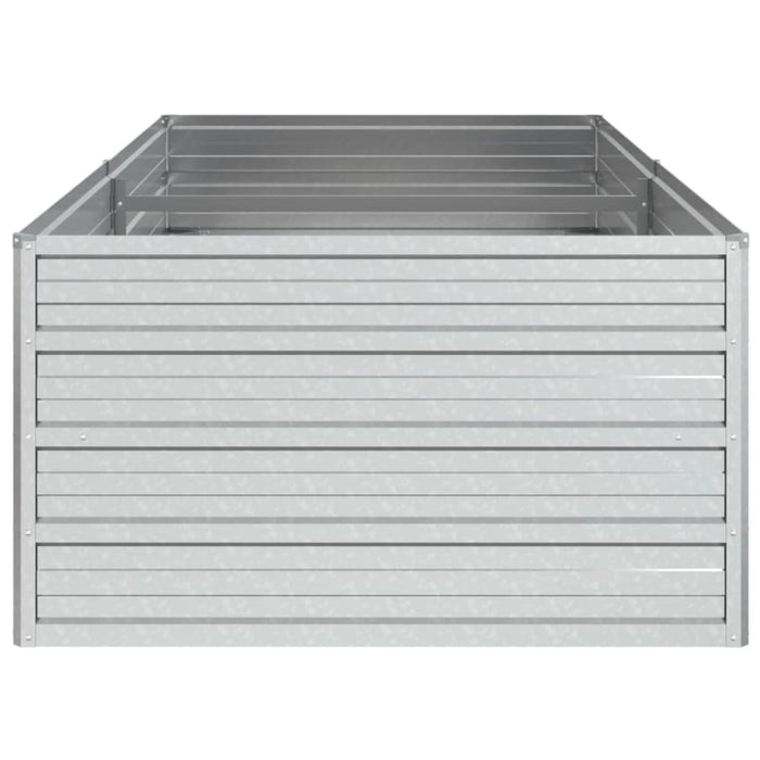 Garden Raised Bed 160x80x45 Cm Galvanized Steel Silver