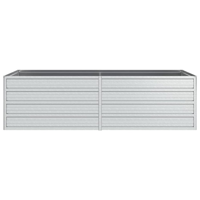 Garden Raised Bed 160x80x45 Cm Galvanized Steel Silver