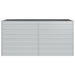 Garden Raised Bed 160x80x77 Cm Galvanized Steel Silver