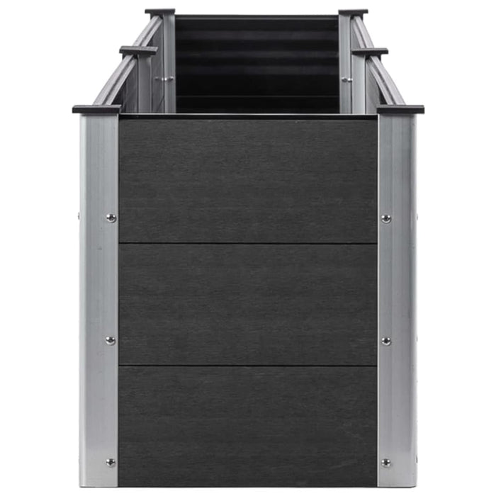 Garden Raised Bed 200x50x54 Cm Wpc Grey Tonbkp