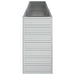 Garden Raised Bed 240x40x77 Cm Galvanized Steel Silver