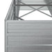 Garden Raised Bed 240x80x77 Cm Galvanized Steel Silver