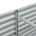 Garden Raised Bed 240x80x81 Cm Galvanised Steel Silver Appot