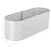 Garden Raised Bed 240x80x81 Cm Galvanised Steel Silver Appot