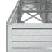 Garden Raised Bed 320x40x45 Cm Galvanized Steel Silver
