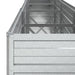 Garden Raised Bed 320x40x77 Cm Galvanized Steel Silver