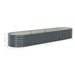 Garden Raised Bed 320x80x44 Cm Galvanised Steel Grey Appxi
