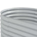 Garden Raised Bed 400x80x44 Cm Galvanised Steel Silver Appol