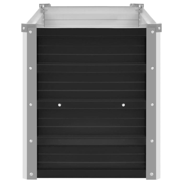 Garden Raised Bed Anthracite 100x40x45 Cm Galvanised Steel