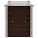 Garden Raised Bed Brown 160x40x45 Cm Galvanised Steel Apion