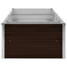 Garden Raised Bed Brown 240x80x45 Cm Galvanised Steel Apioa