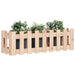 Garden Raised Bed with Fence Design 100x30x30 Cm Solid Wood