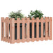 Garden Raised Bed with Fence Design 100x50x50 Cm Solid Wood