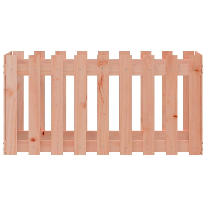 Garden Raised Bed with Fence Design 100x50x50 Cm Solid Wood