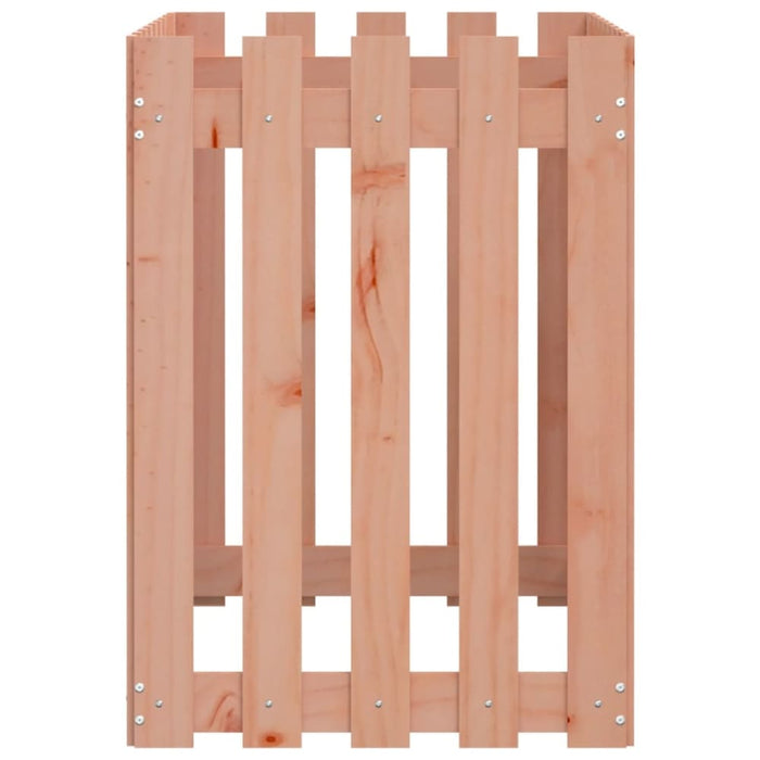 Garden Raised Bed with Fence Design 100x50x70 Cm Solid Wood