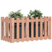 Garden Raised Bed with Fence Design 100x50x70 Cm Solid Wood