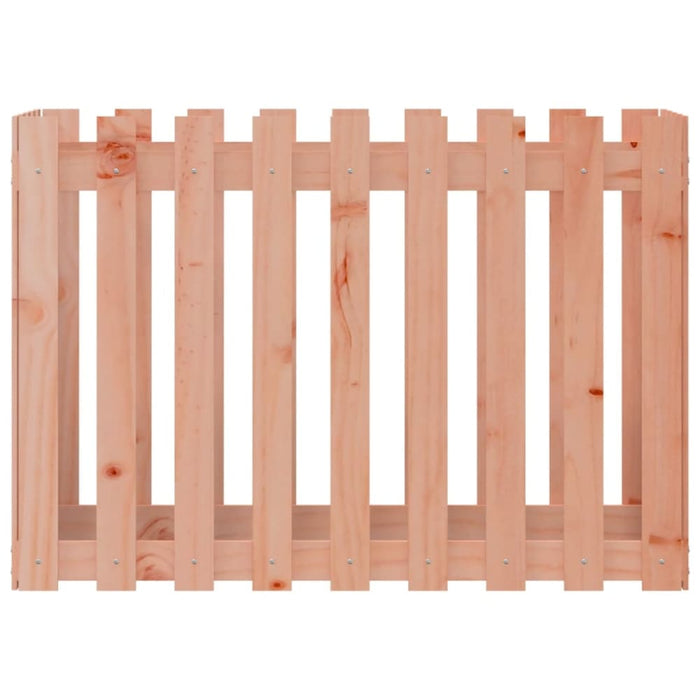 Garden Raised Bed with Fence Design 100x50x70 Cm Solid Wood