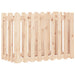 Garden Raised Bed with Fence Design 100x50x70 Cm Solid Wood