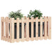 Garden Raised Bed with Fence Design 100x50x70 Cm Solid Wood