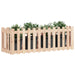 Garden Raised Bed with Fence Design 150x50x50 Cm Solid Wood