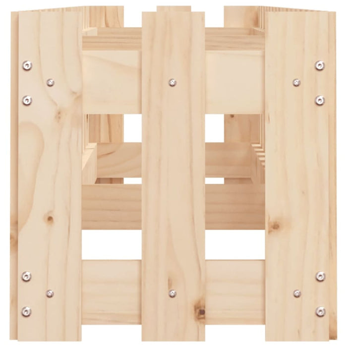 Garden Raised Bed with Fence Design 200x30x30 Cm Solid Wood