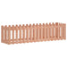 Garden Raised Bed with Fence Design 200x50x50 Cm Solid Wood