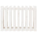 Garden Raised Bed with Fence Design White 100x50x70 Cm