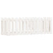 Garden Raised Bed with Fence Design White 150x50x50 Cm
