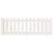 Garden Raised Bed with Fence Design White 150x50x50 Cm